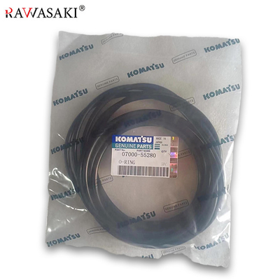 Peças de reparação de escavadeiras Komatsu Borracha plástico 07000-55280 O Anel